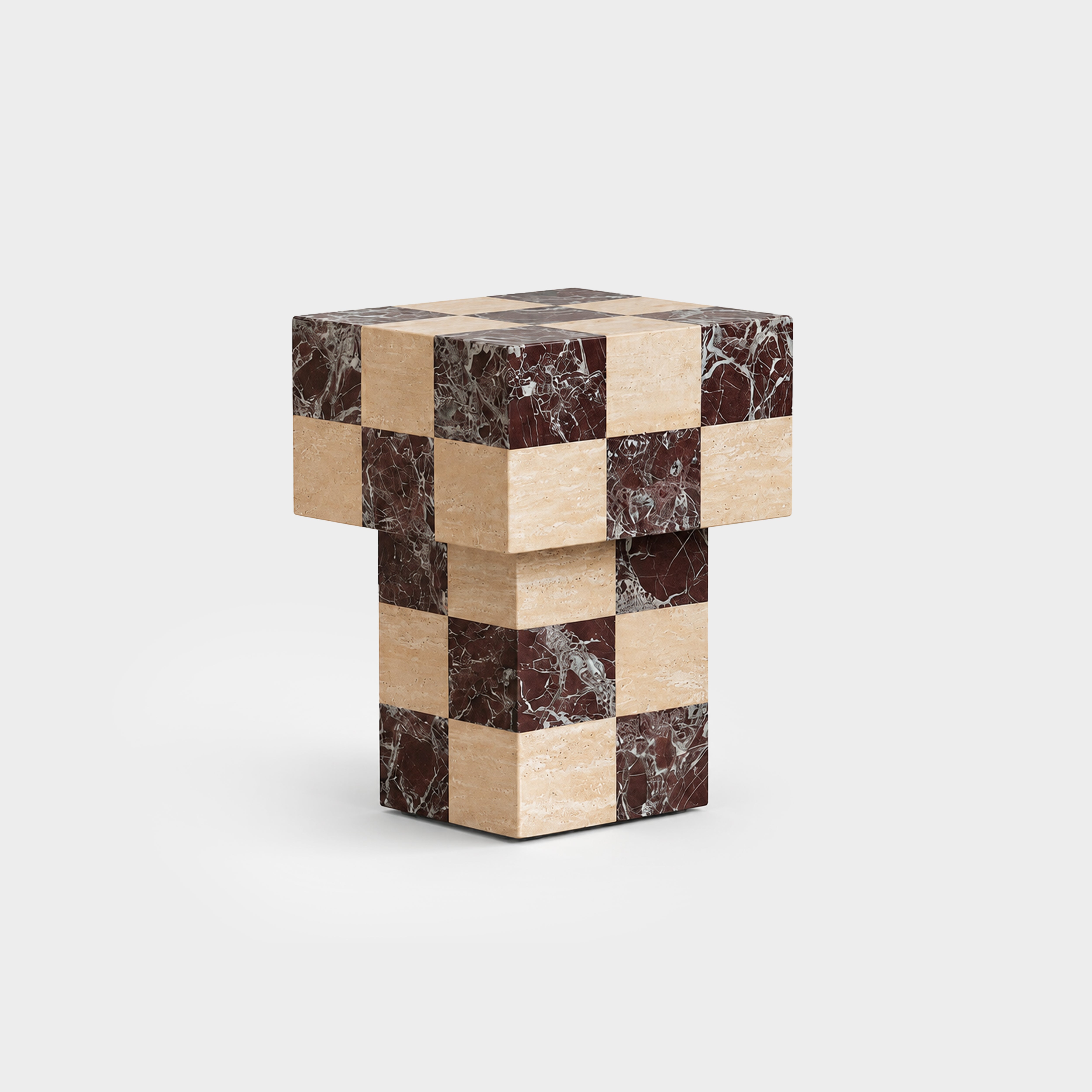 Domino Side Table Rosa Levanto