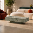 Block Coffee Table-Esmeralda Quartzite