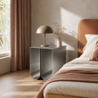 Fold Side Table Brushed Silver