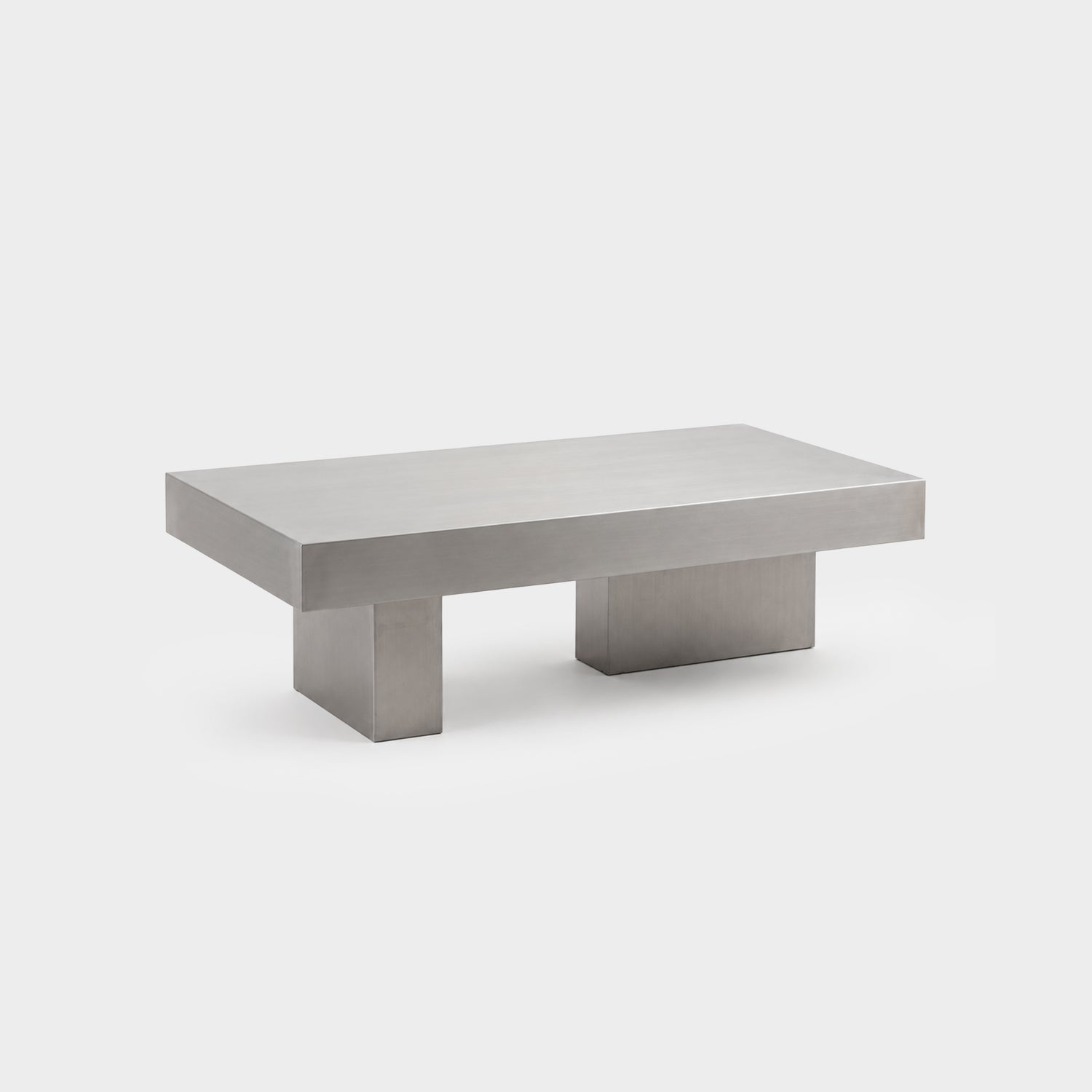 Frame Coffee Table Brushed Silver