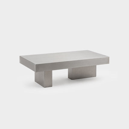 Frame Coffee Table Brushed Silver