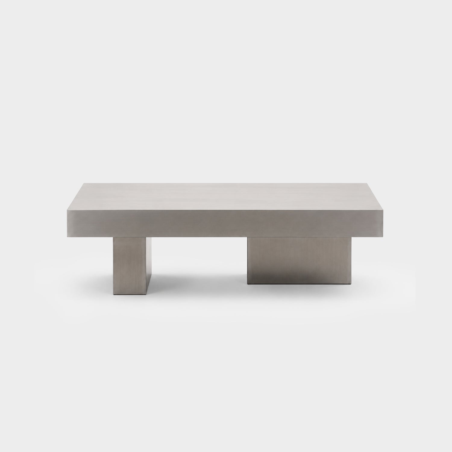 Frame Coffee Table Brushed Silver
