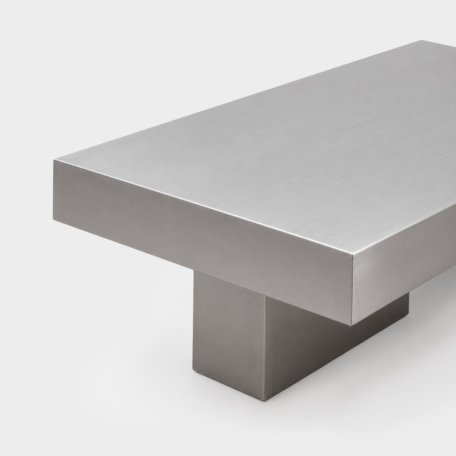 Frame Coffee Table Brushed Silver