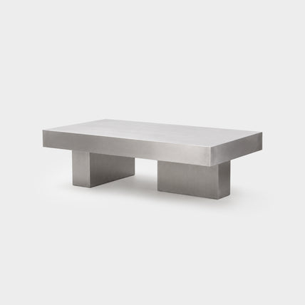 Frame Coffee Table Brushed Silver