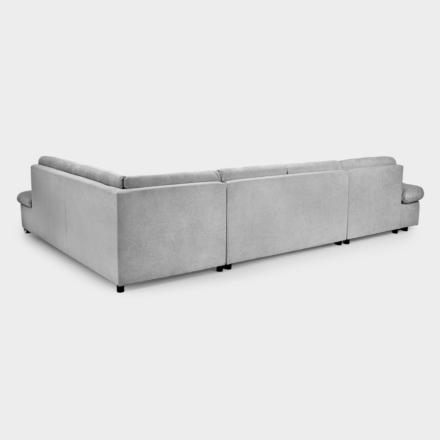 Bergen Sofa Bed Grey Right Hand Facing U Shape Corner