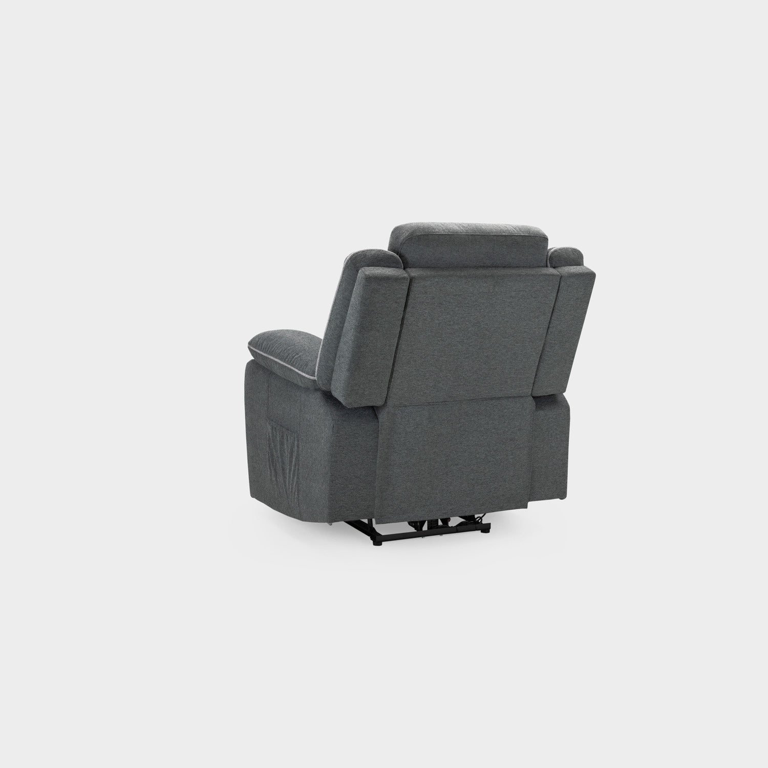 Harald Electric Recliner Sofa Grey Fabric Armchair