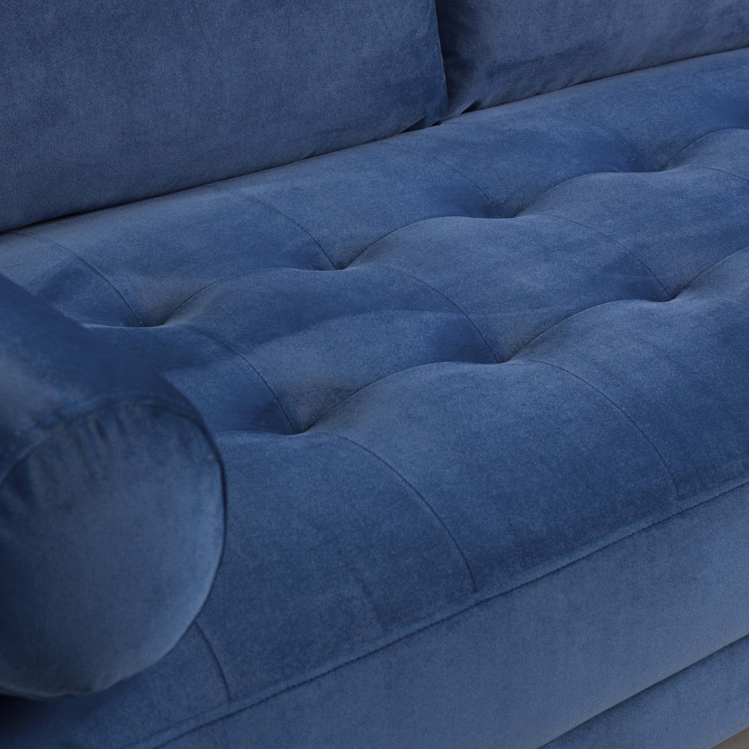 Harper Sofa Plush Blue 3 Seater