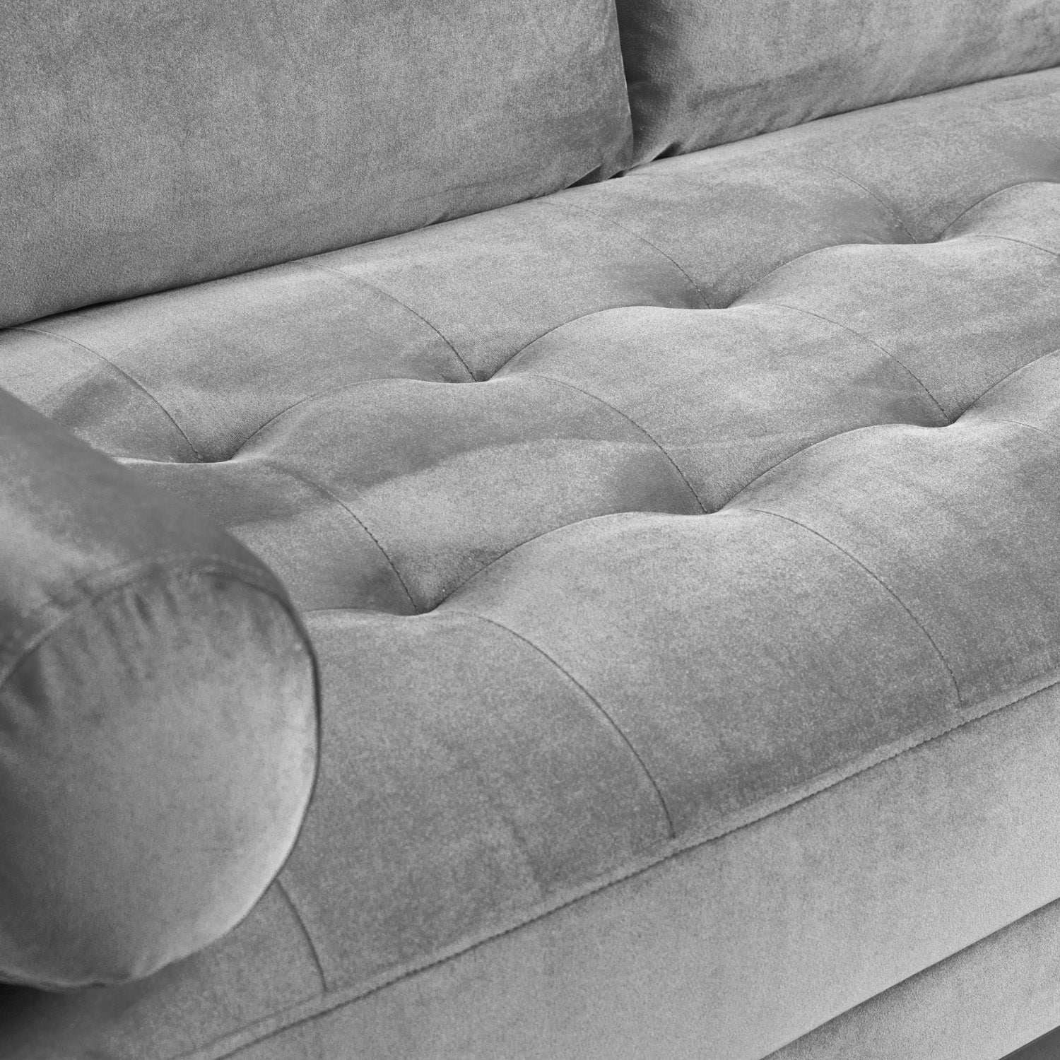 Harper Sofa Plush Grey 3 Seater