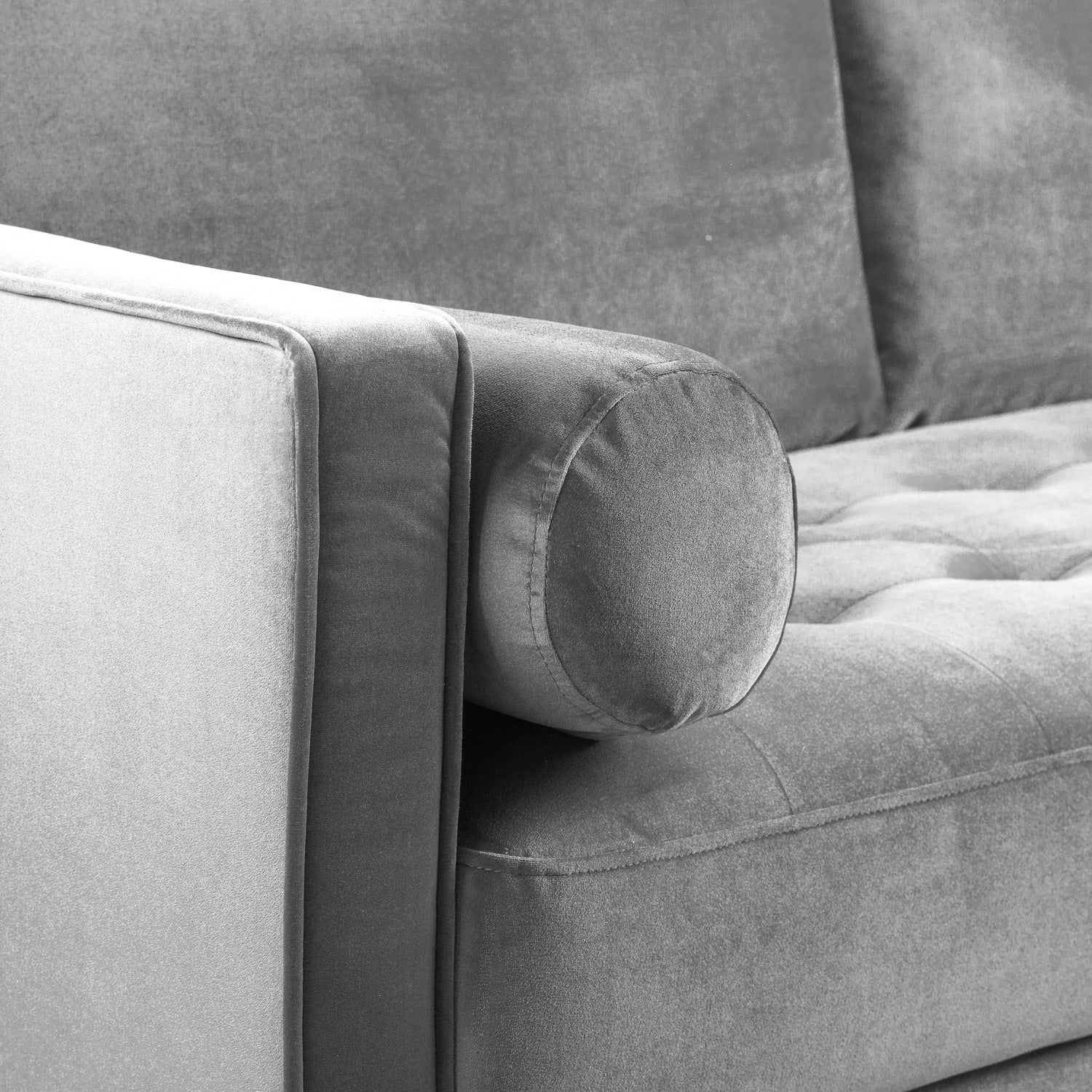 Harper Sofa Plush Grey 3 Seater