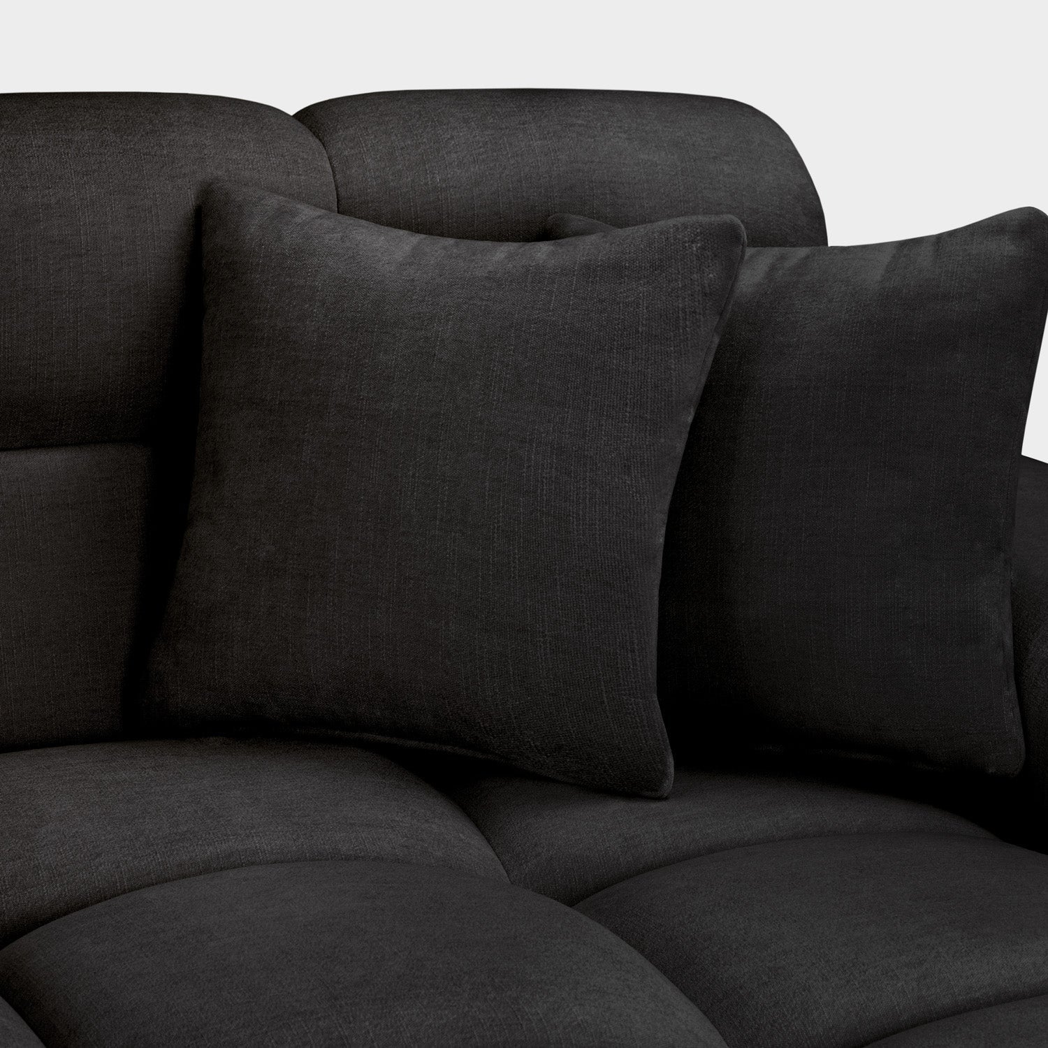 Jacob Sofa Black Left Hand Facing Corner