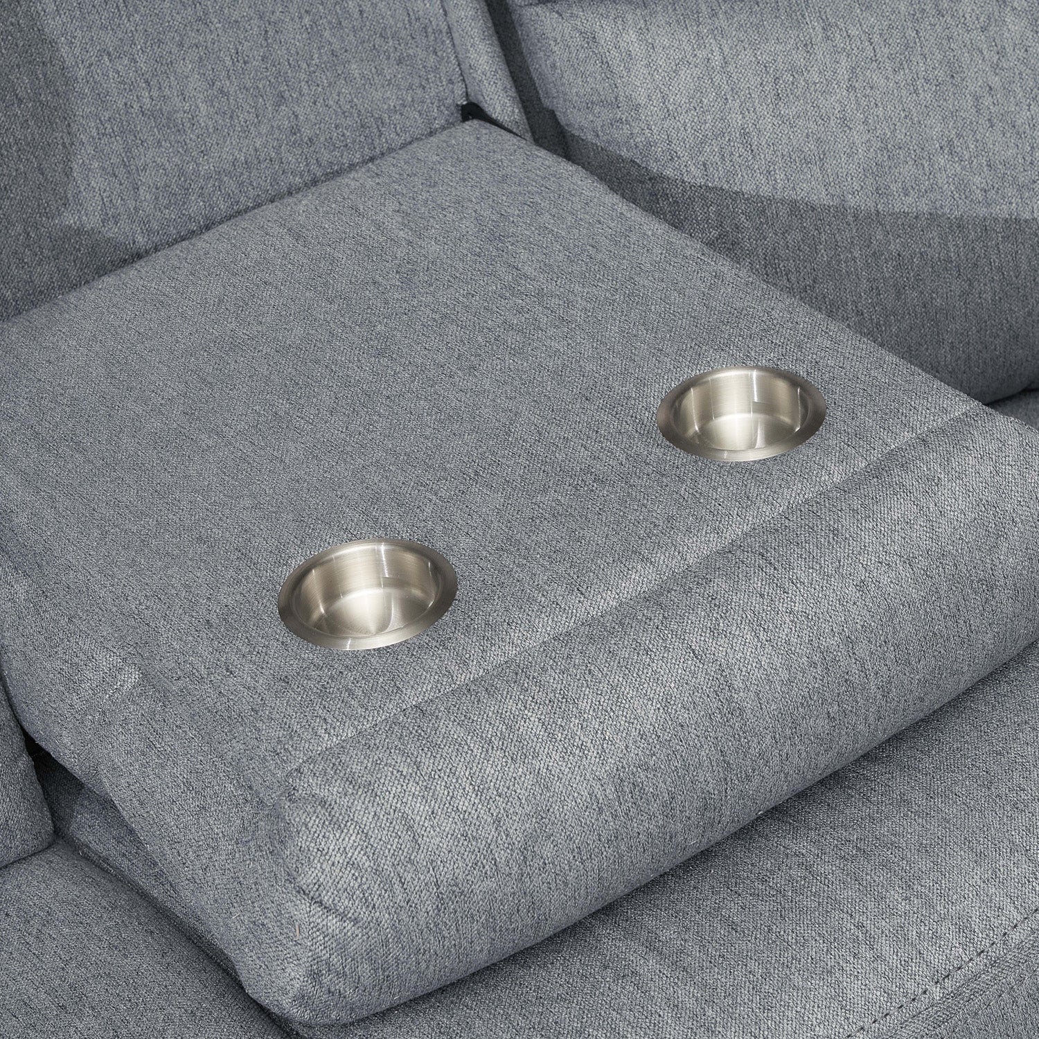 Linden Recliner Sofa Grey 3 Seater