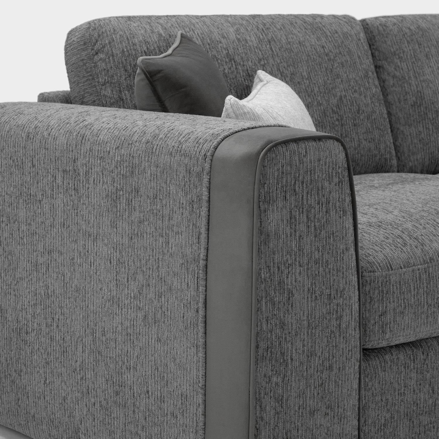 Naples Sofa Grey Large Corner