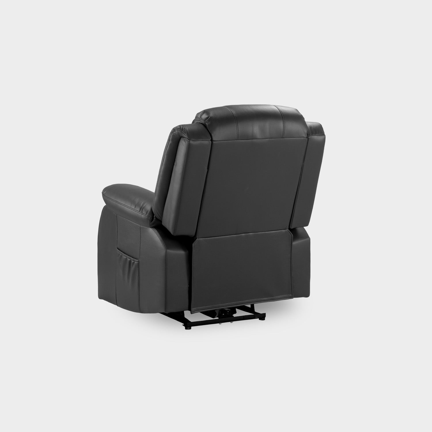 Otto Electric Recliner Sofa Black Armchair