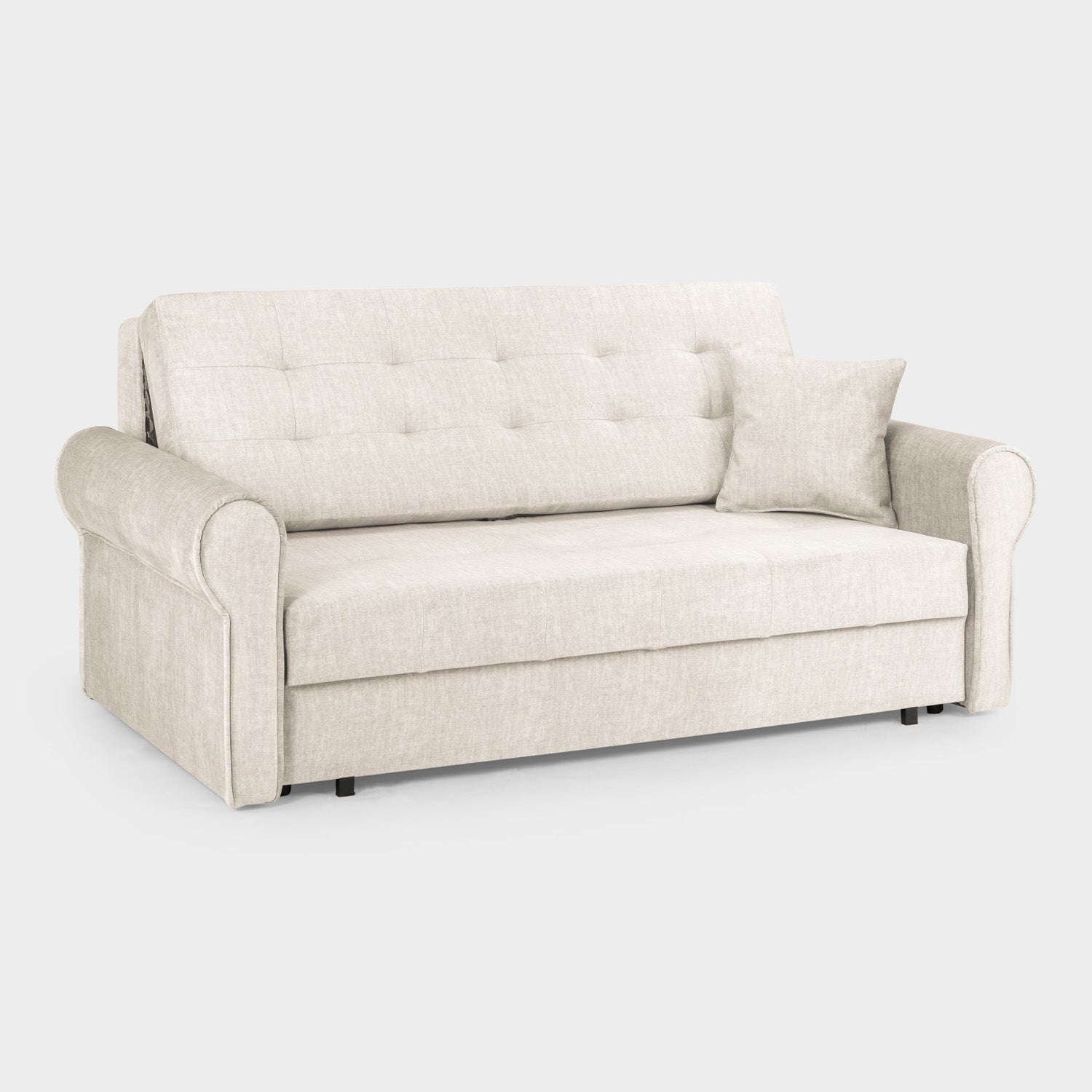 Sorrel Sofa Bed Beige 3 Seater