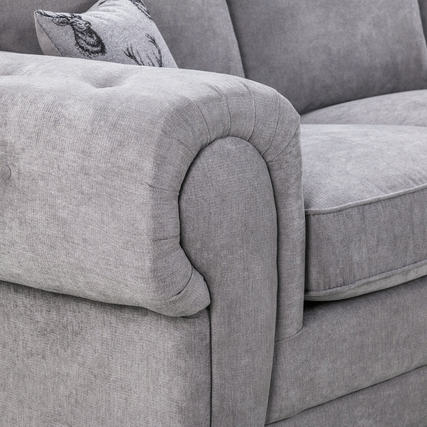 Verona Fullback Sofa Grey 2 Seater