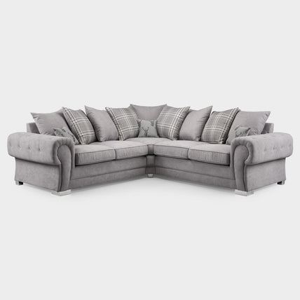 Verona Scatterback Sofa Grey Large Corner