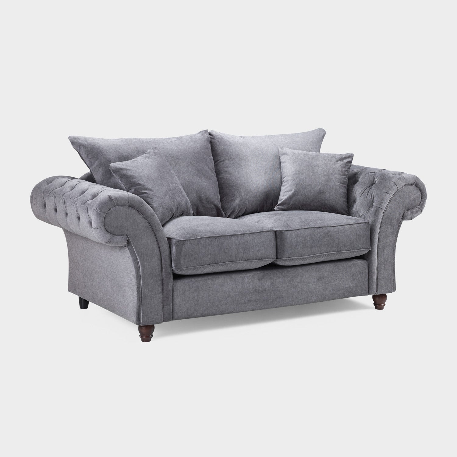 Windsor Fullback Sofa Grey 2 Seater