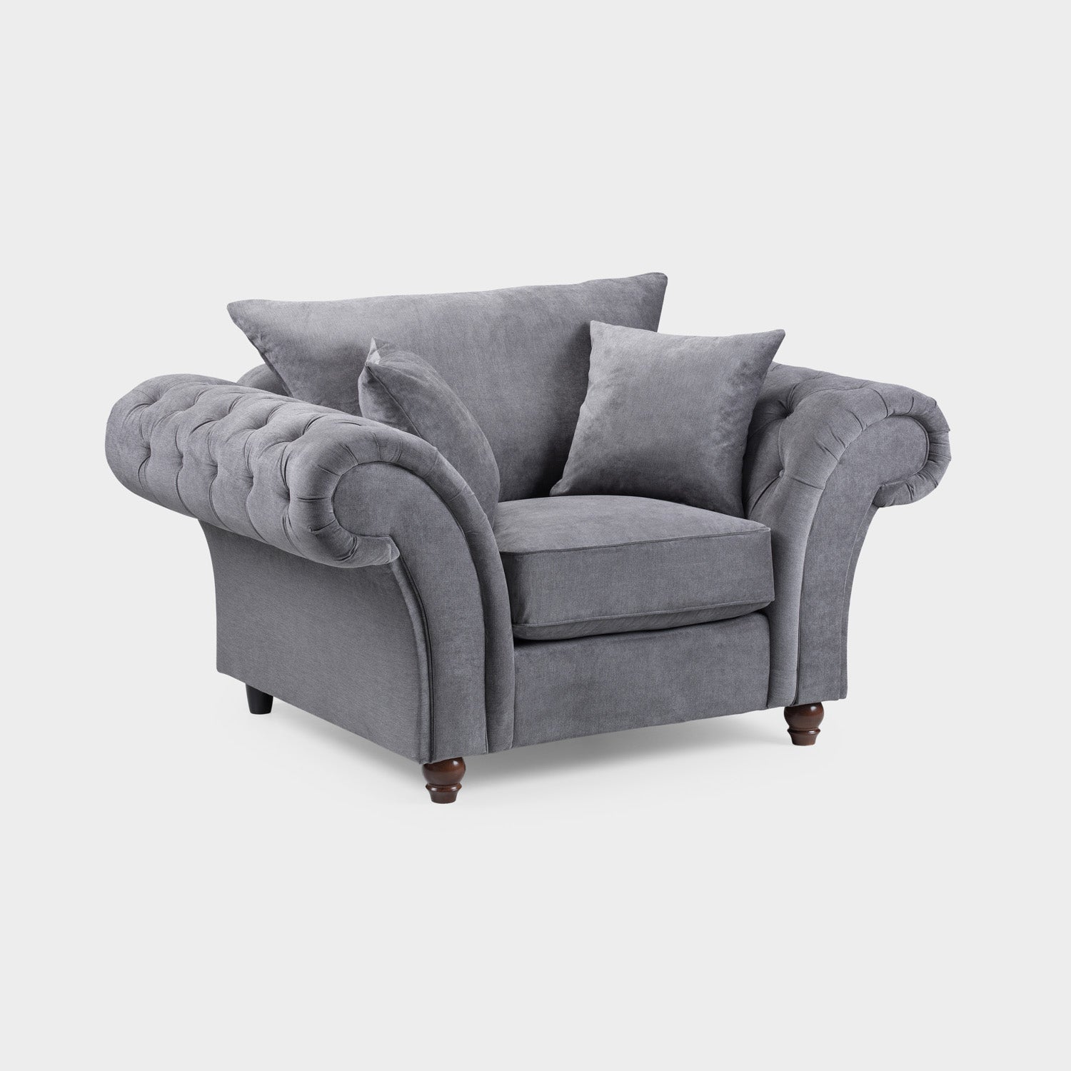 Windsor Fullback Sofa Grey Armchair