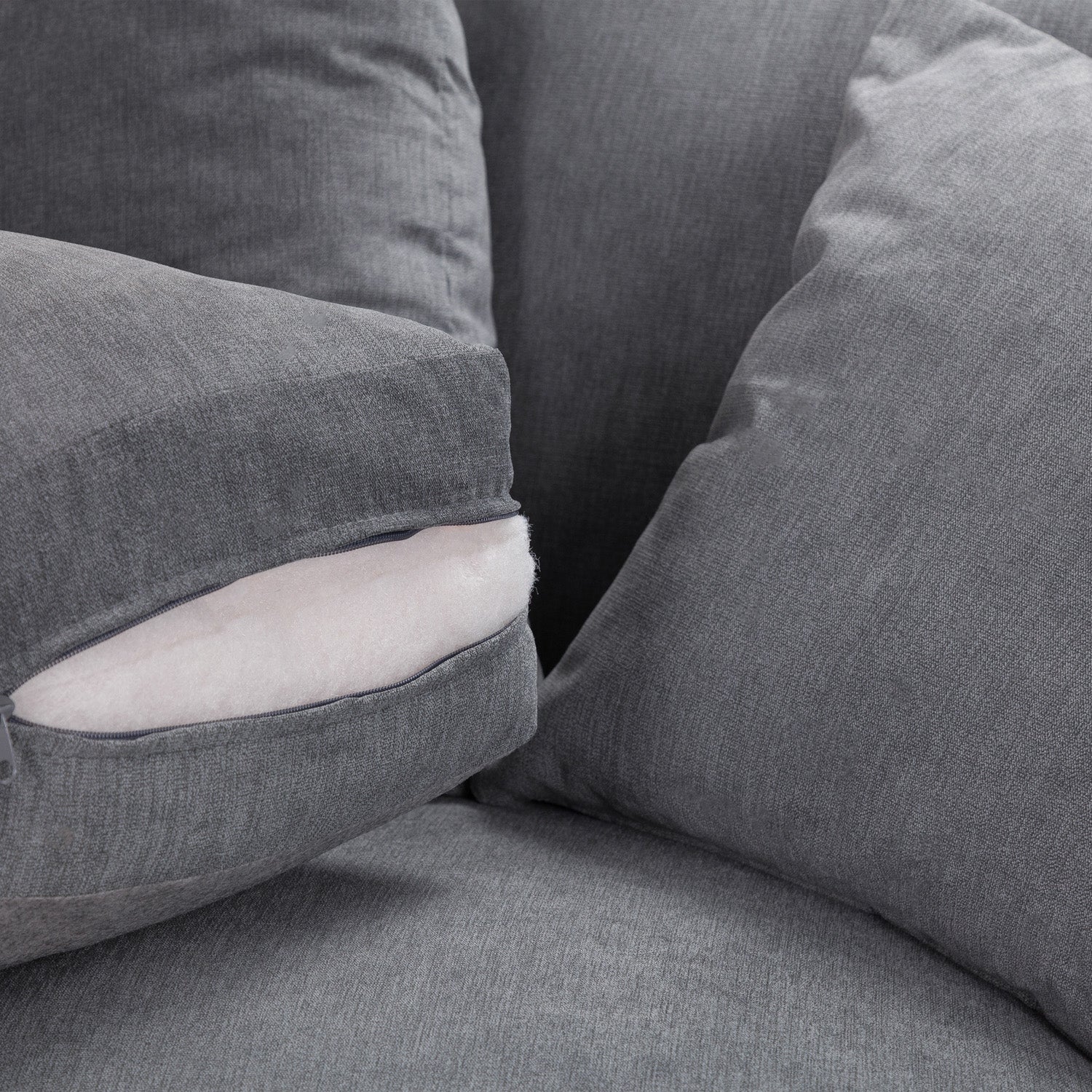 Windsor Fullback Sofa Grey Left Hand Facing Corner