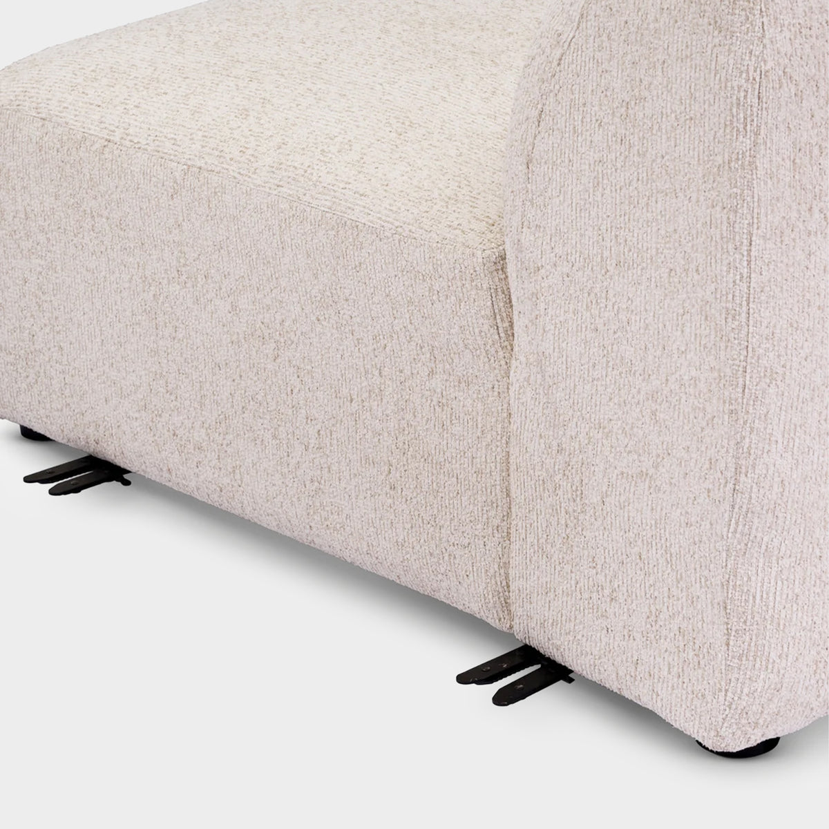 Grace Curve Sectional Sofa Light Beige