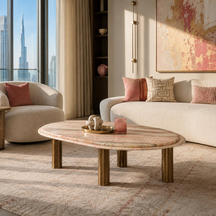 Isla Coffee Table Rainbow Onyx