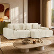 Jacob Sofa Ivory Right Hand Facing Corner