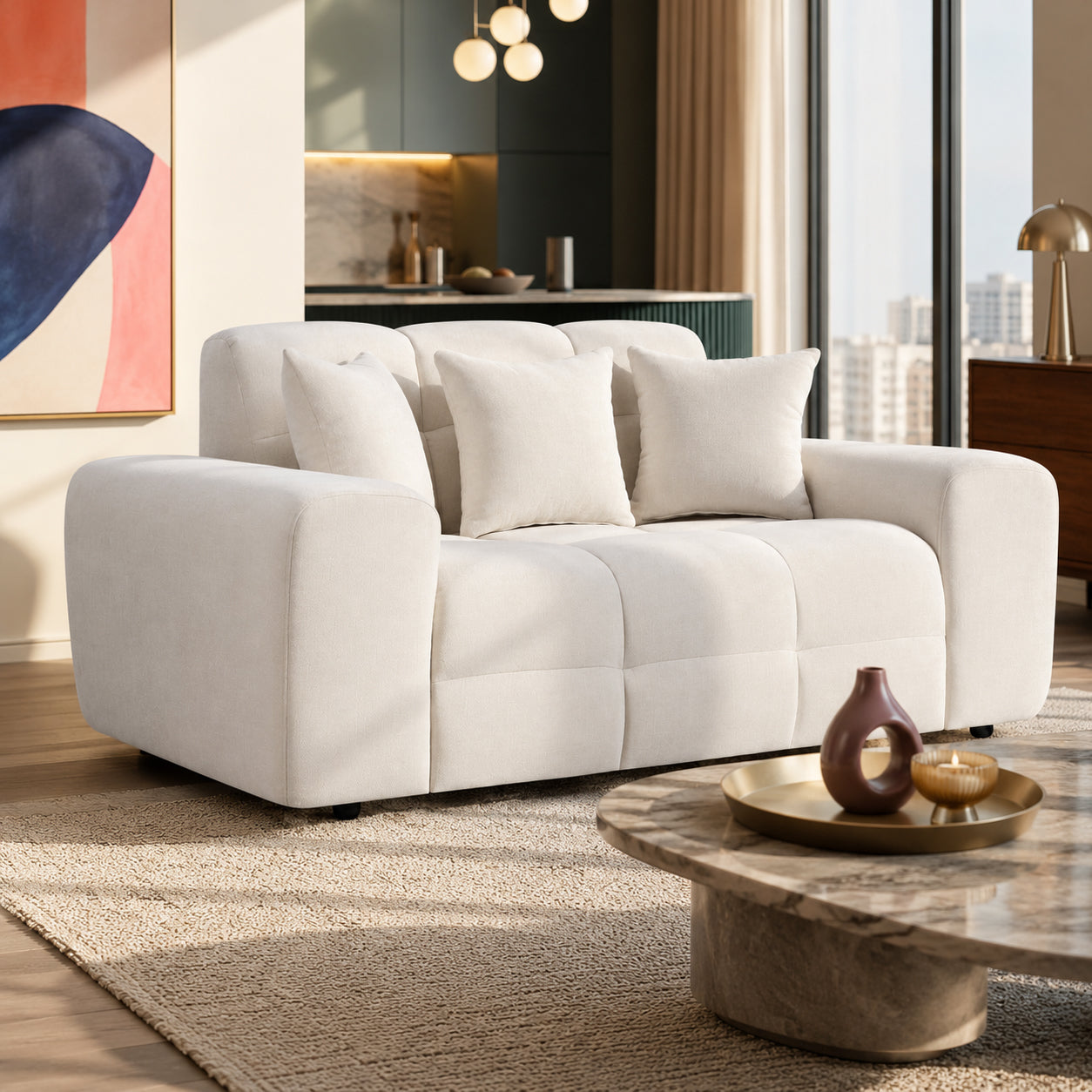 Jacob Sofa Natural 2 Seater