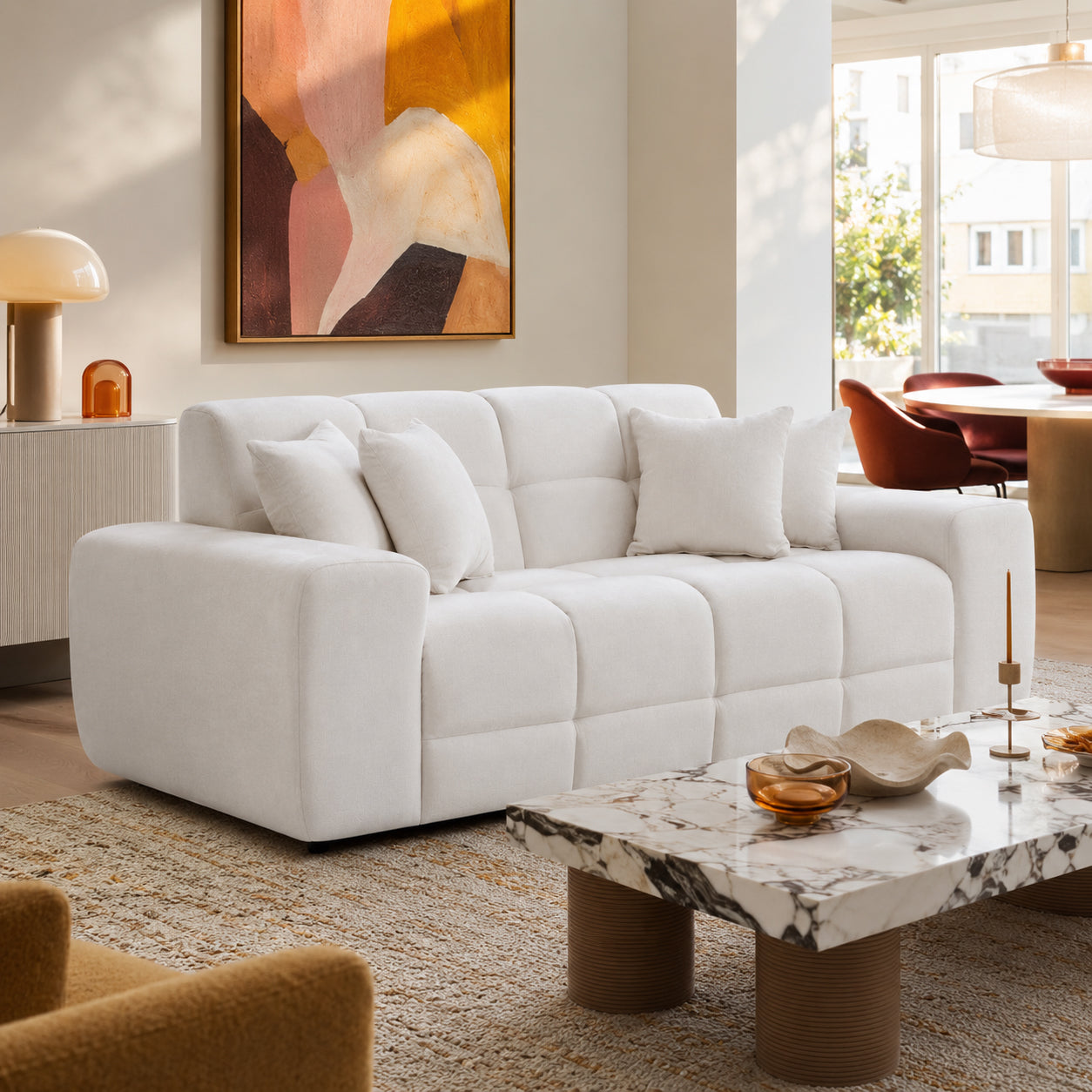Jacob Sofa Natural 3 Seater