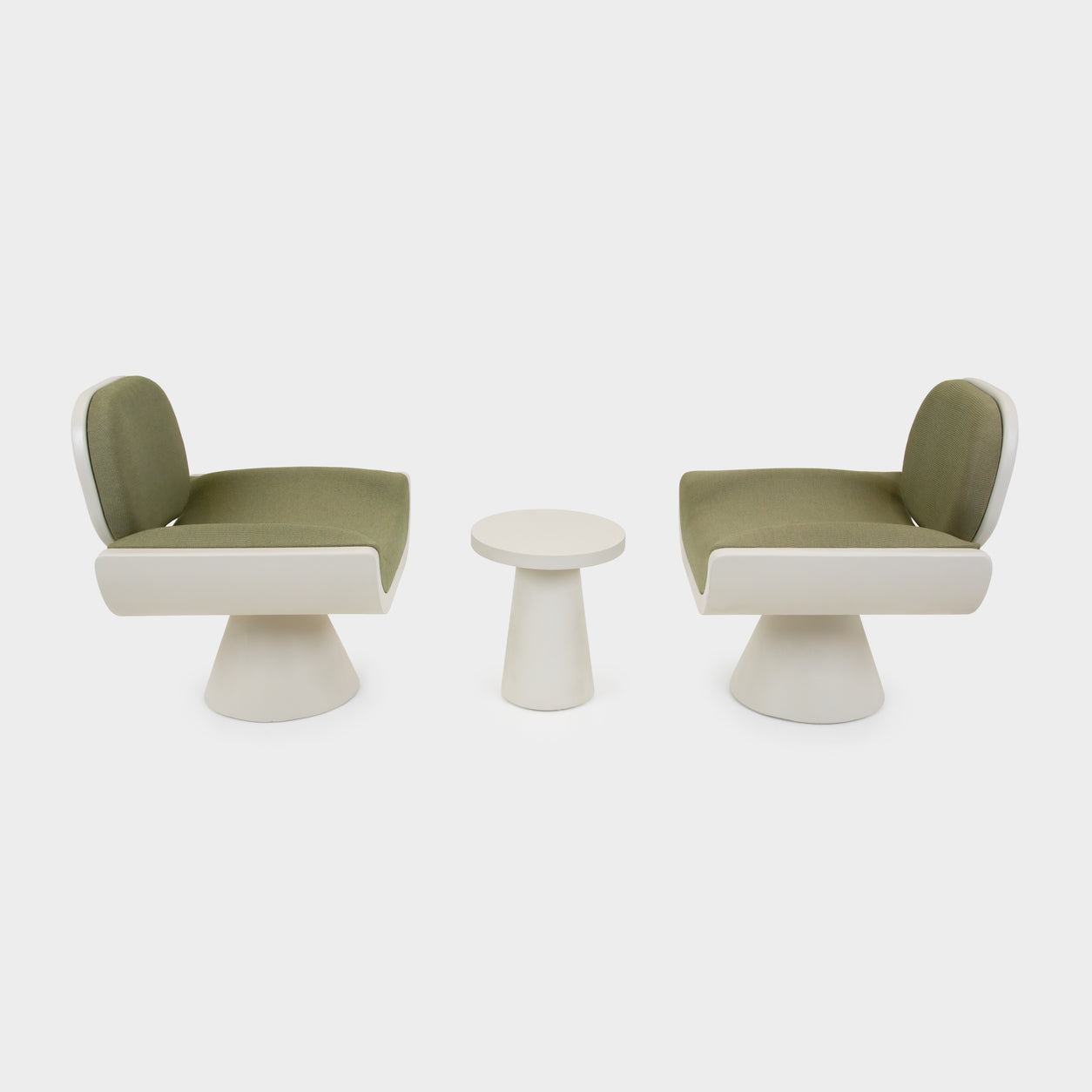 Kris Lounge Chair Ivory Microcement