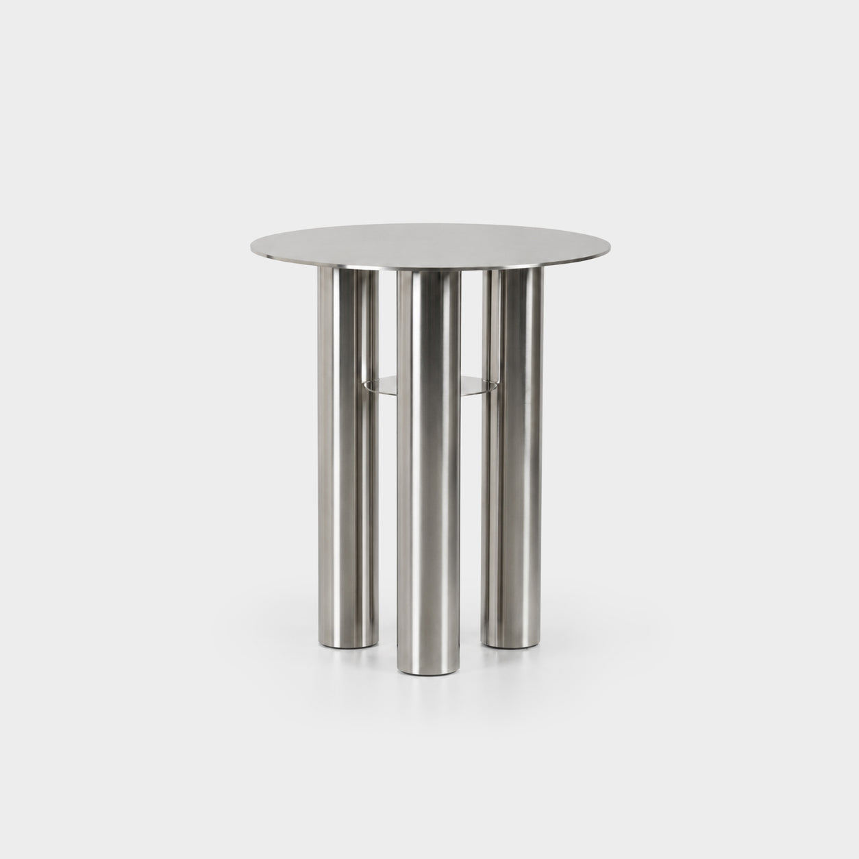 Lumen Side Table Brushed Silver