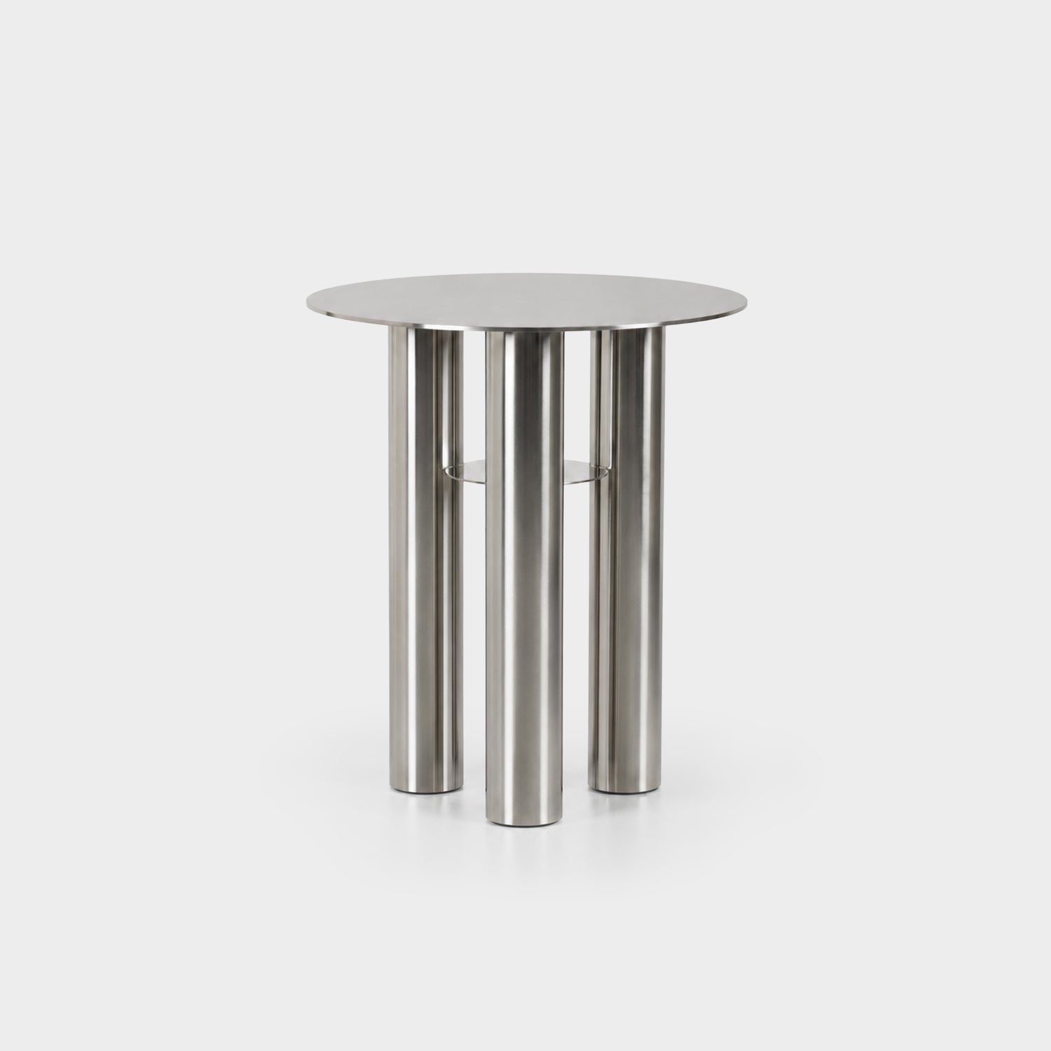 Lumen Side Table Brushed Silver