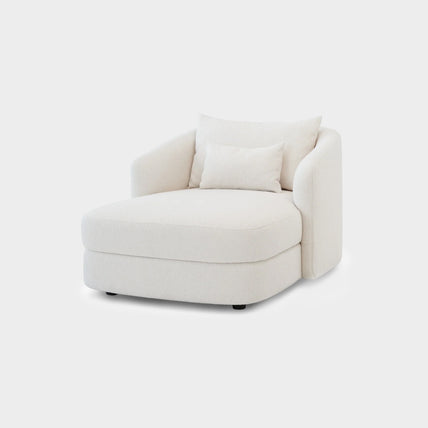 Mara Chaise Lounge White