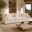 Mira Feather Cloud Sofa Beige 3 Seater