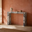 Edge Console Grey Calacatta Nero