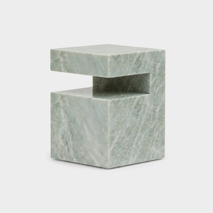 Notch Side Table-Esmeralda Quartzite
