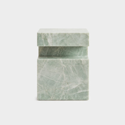 Notch Side Table-Esmeralda Quartzite
