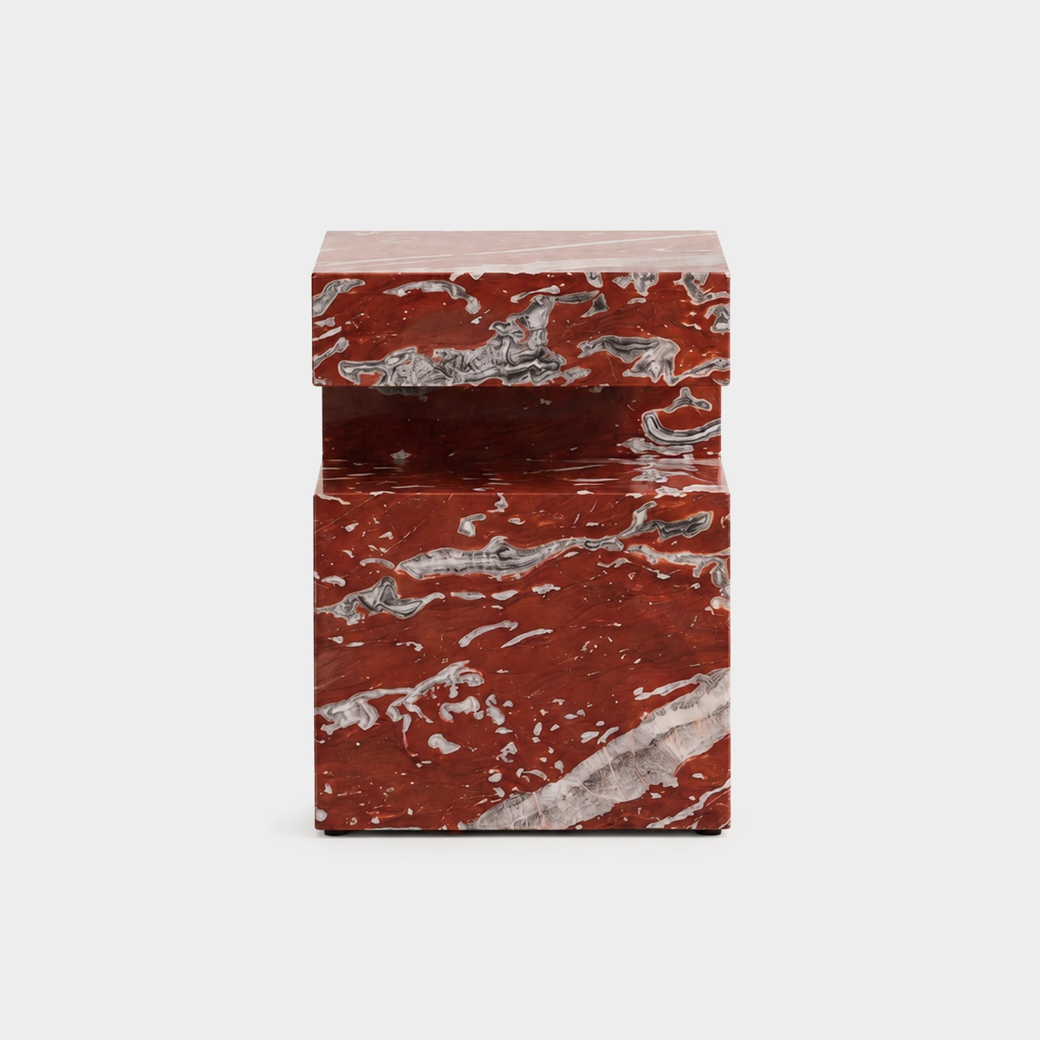 Notch Side Table-Rosso Francia