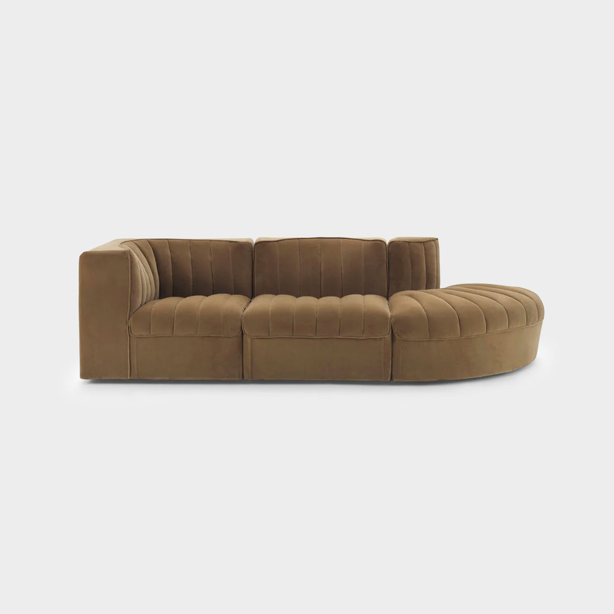 Oura Sofa Mocha Curve Sectional