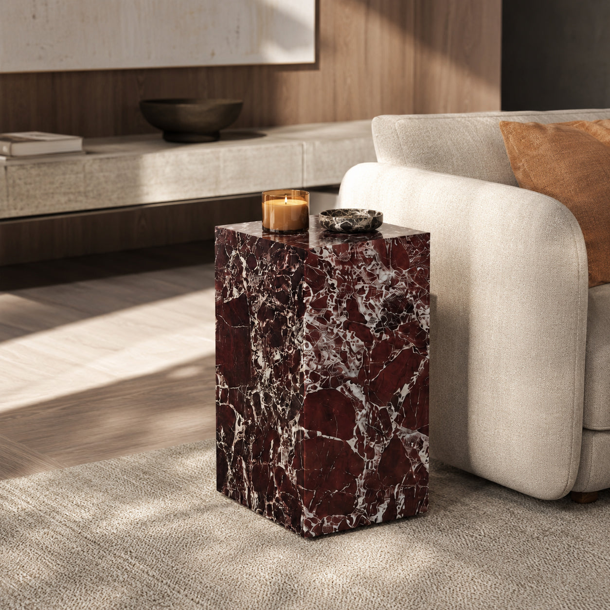 Pillar Accent Table-Rosa Levanto