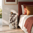 Pillar Accent Table-Calacatta Viola