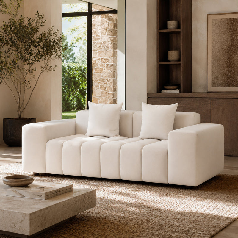 Raha Sofa Beige 2 Seater