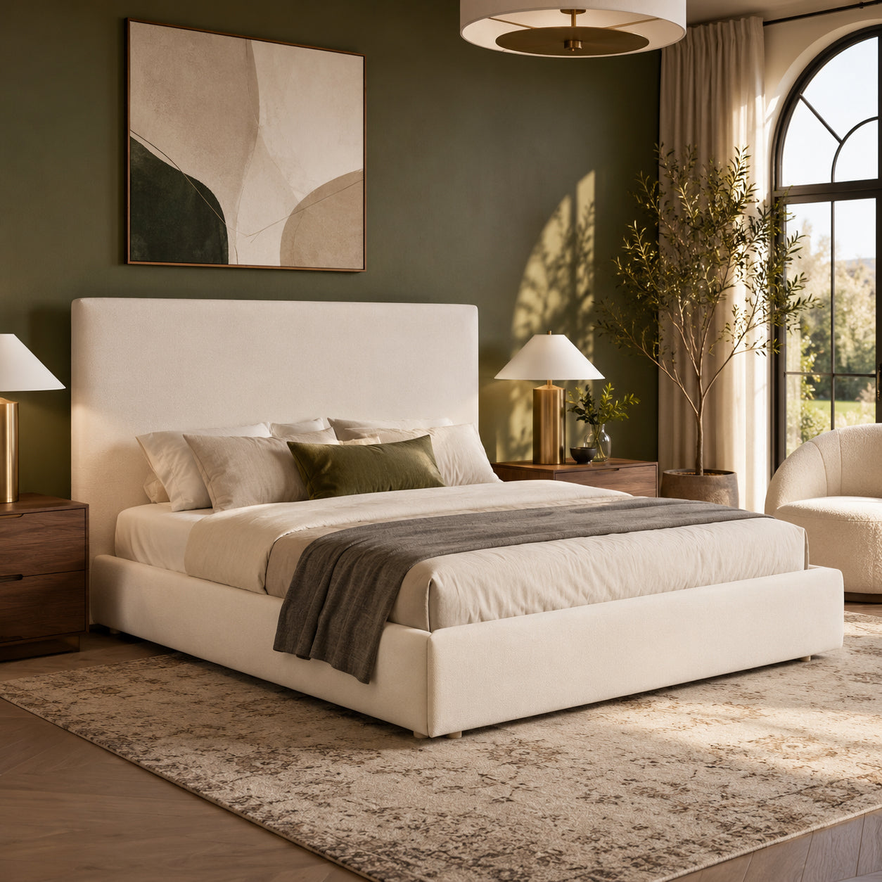Reem Bed Beige