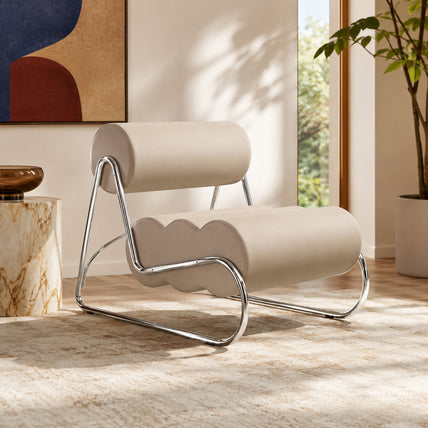 Ripple Accent Chair Light Beige