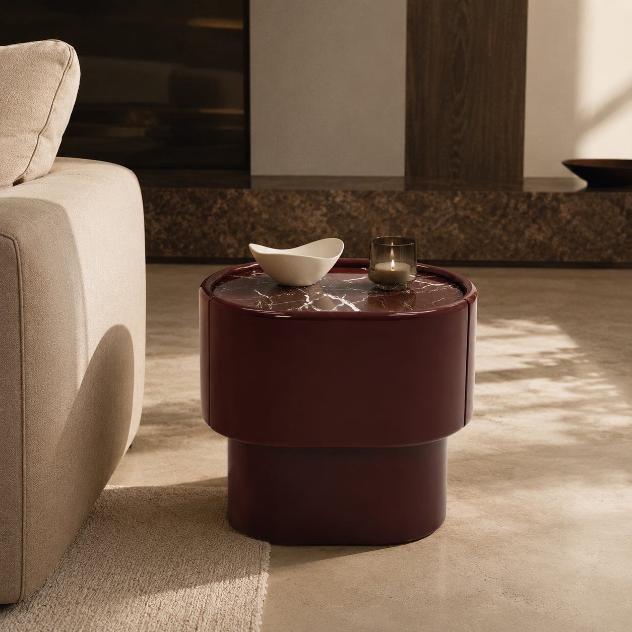 David Side Table-Rosa Levanto