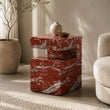 Notch Side Table-Rosso Francia