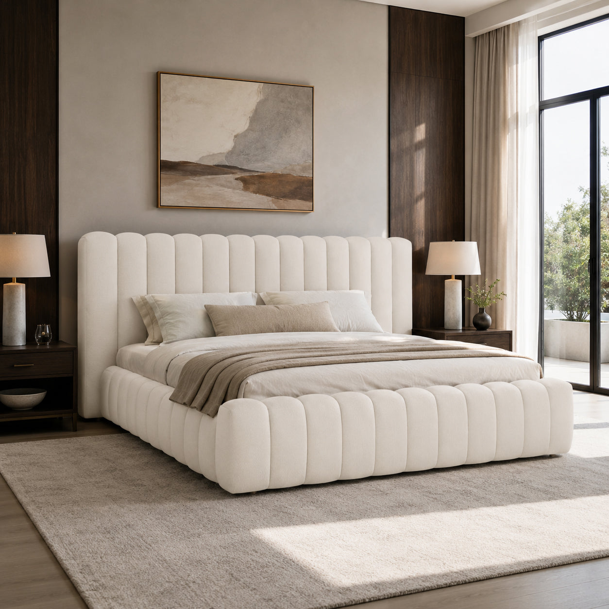Sina Bed Beige