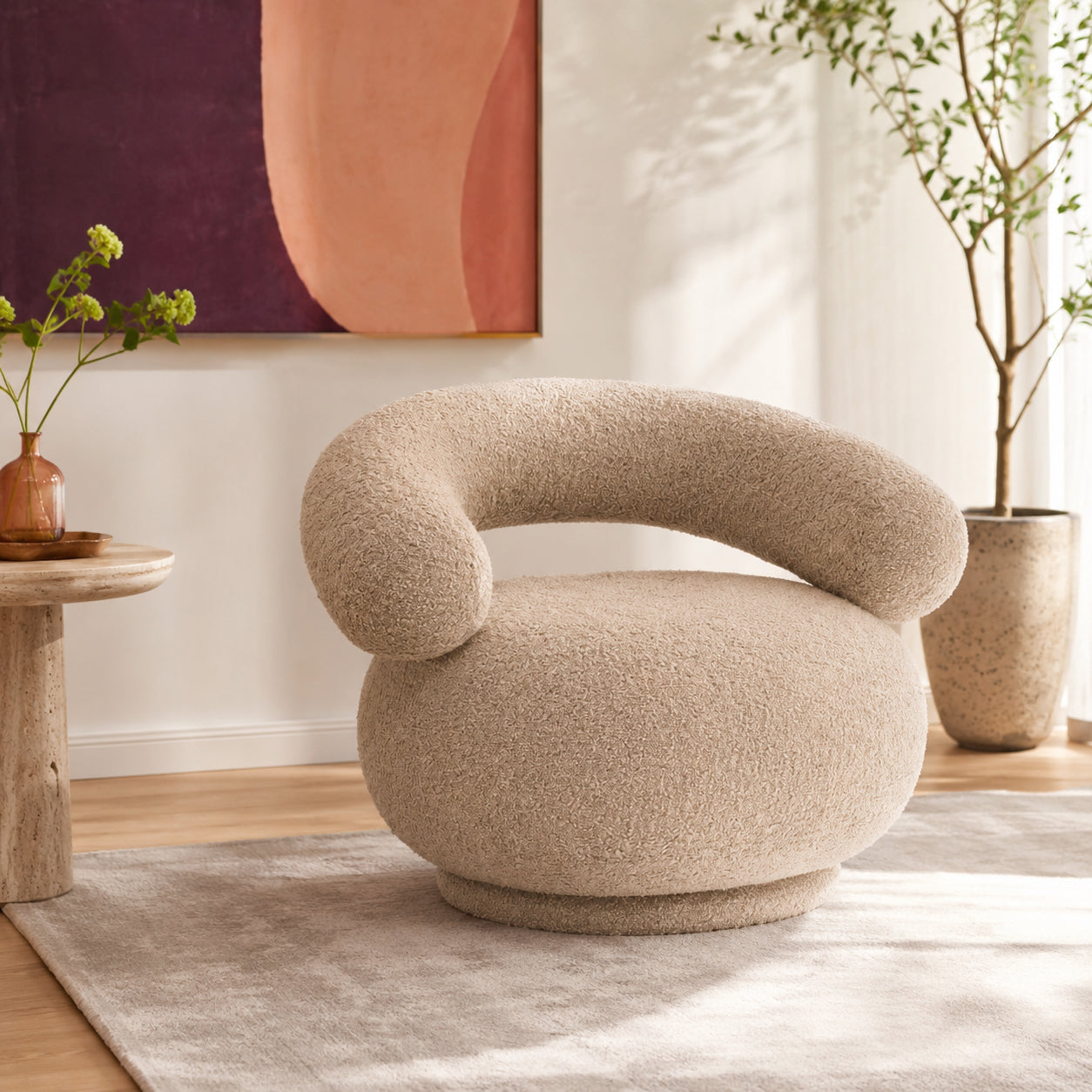 Sol Lounge Chair Beige