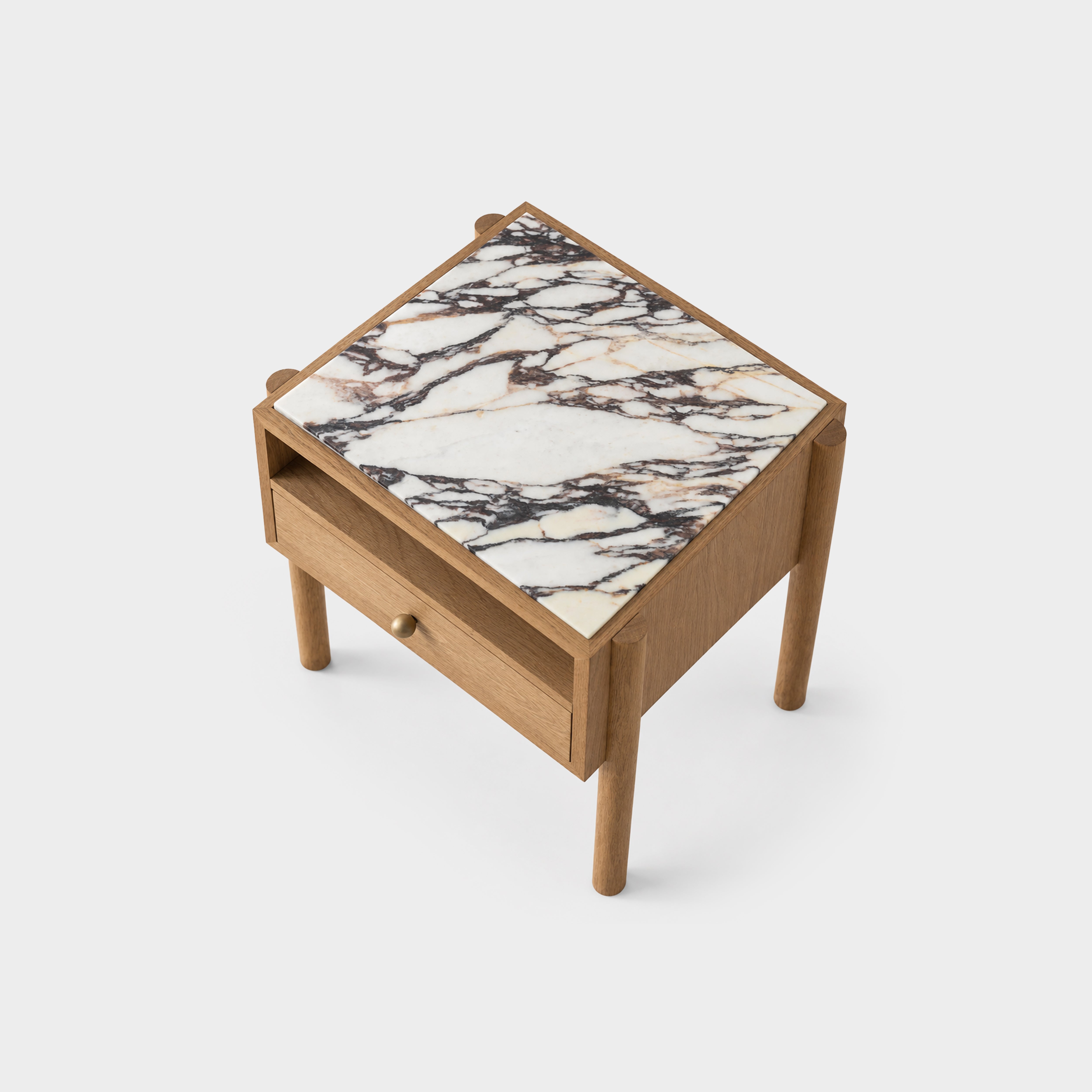 Solene Bedside Table Calacatta Viola