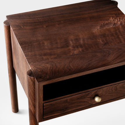 Solene Bedside Table Walnut