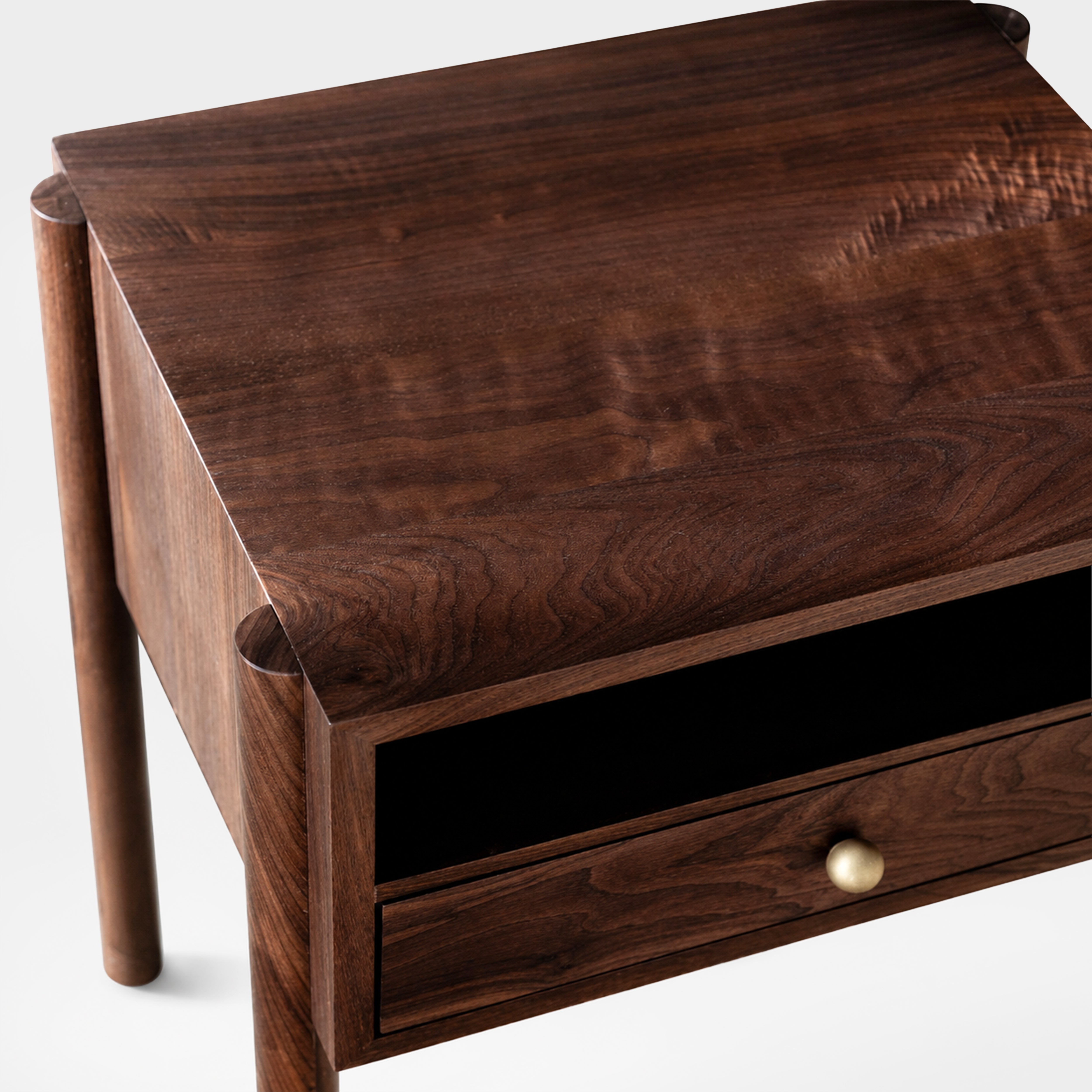 Solene Bedside Table Walnut